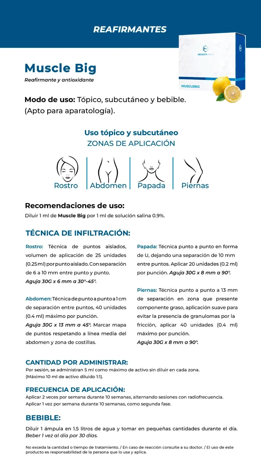 Musclebig Reafirmante Mesofrance - Imagen 2